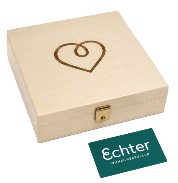 Geschenkbox Herz mit Gutschein